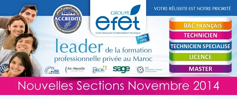 EFET MARRAKECH - Ecole Française d'Enseignement Technique MARRAKECH